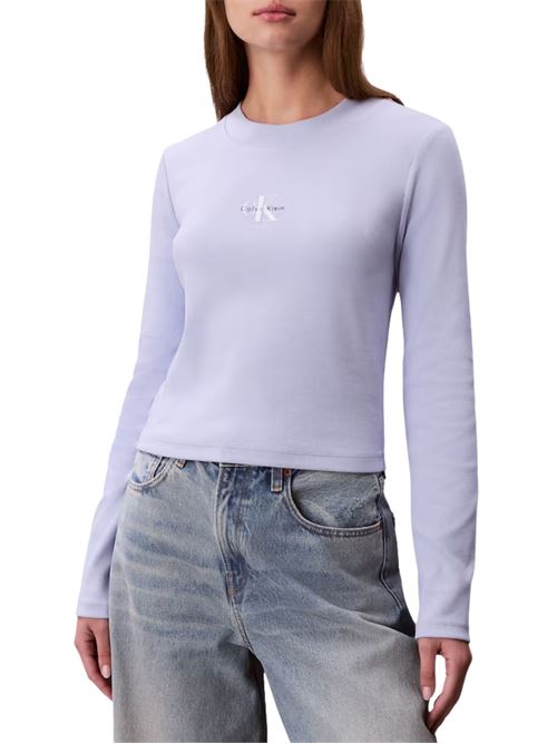T-shirt corta a maniche lunghe Calvin Klein Jeans | LV047A803GTKF